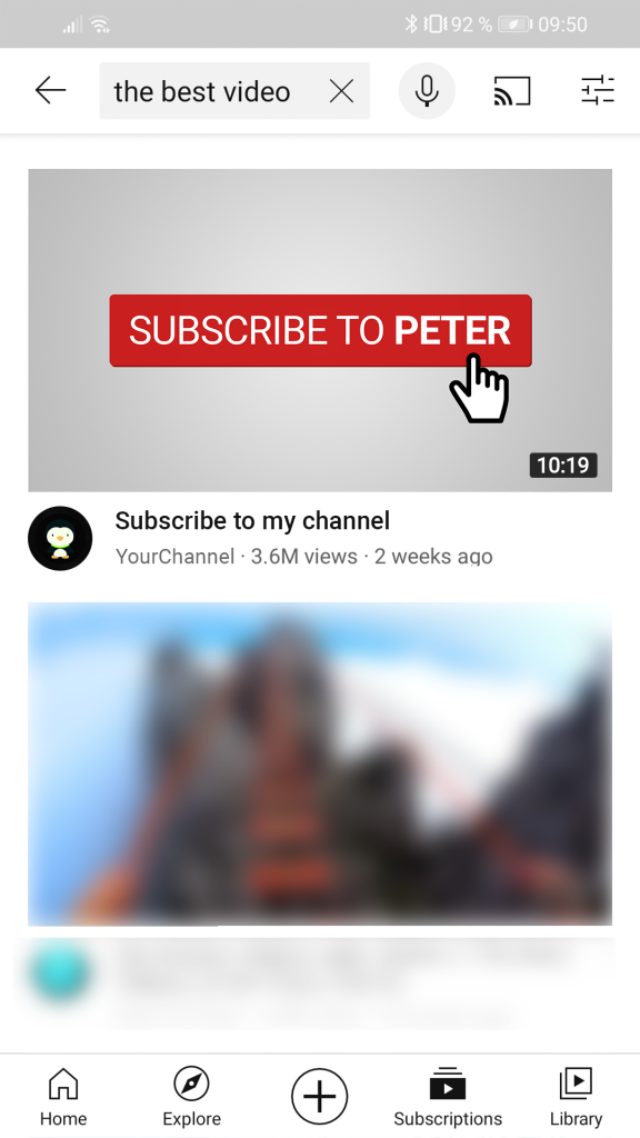 Subscribe Thumbnail Example Mobile